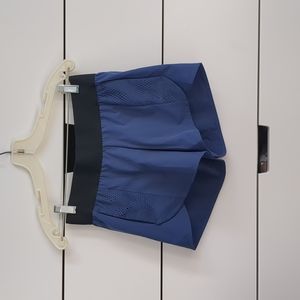 Adidas shorts, blue and black wide waist band, XS